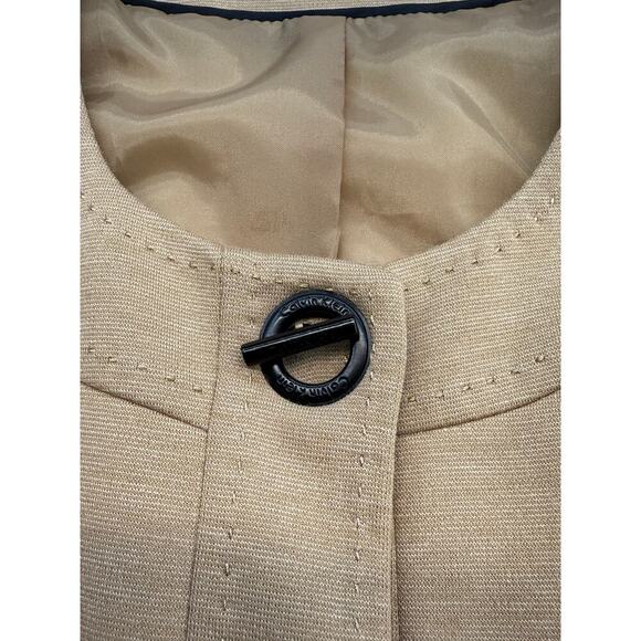 Women's‎ Calvin Klein Tan Blazer and Skirt Set Preppy Light Academia 6P - Picture 3 of 16
